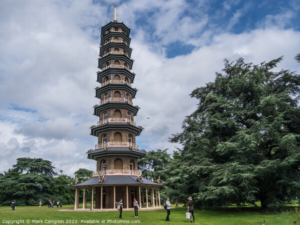 Kew Gardens Great Pagoda Picture Board by Mark Campion