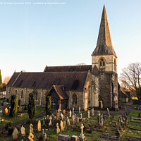 Buy canvas prints of St Paul's Church in Sketty, Swansea, Golden Hour by Mark Campion