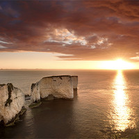Buy canvas prints of Old Harry by Andrew Bannister