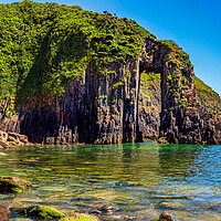 Buy canvas prints of Church Doors Cove, Pembrokeshire, Wales by Mark Llewellyn