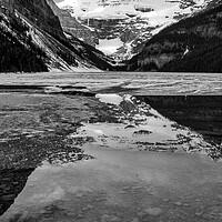 Buy canvas prints of Frozen Lake, Alberta, Canada by Mark Llewellyn