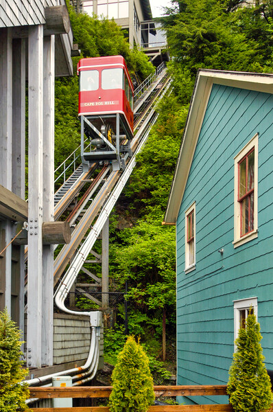 Ketchikan Funicular Picture Board by Mark Llewellyn