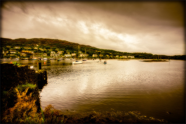 Tarbert Bay Scotland Picture Board by Mark Llewellyn