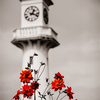 Buy canvas prints of Roath Park Lighthouse, Cardiff, Wales, UK by Mark Llewellyn