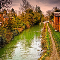 Buy canvas prints of Canal at Hungerford by Mark Llewellyn
