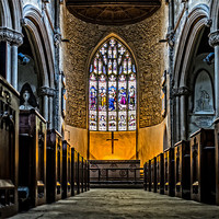 Buy canvas prints of St Lawrence Church Hungerford by Mark Llewellyn