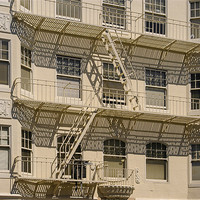Buy canvas prints of San Francisco Apartments by Mark Llewellyn