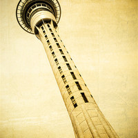 Buy canvas prints of Auckland Sky Tower by Mark Llewellyn