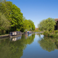 Buy canvas prints of West Mills, Newbury, Berkshire, England, UK by Mark Llewellyn