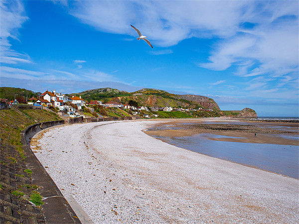 Beach at Rhos on Sea, Wales, UK Picture Board by Mark Llewellyn