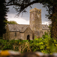 Buy canvas prints of St Michaels Church, Castlemartin, Pembrokeshire, W by Mark Llewellyn