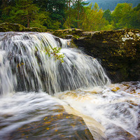 Buy canvas prints of Falls of Dochart, Scotland, UK by Mark Llewellyn