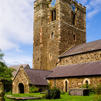 Buy canvas prints of St Mary Church, Conway, Wales, UK by Mark Llewellyn