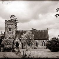 Buy canvas prints of St Barnabas, Faccombe, Berkshire, England, UK by Mark Llewellyn