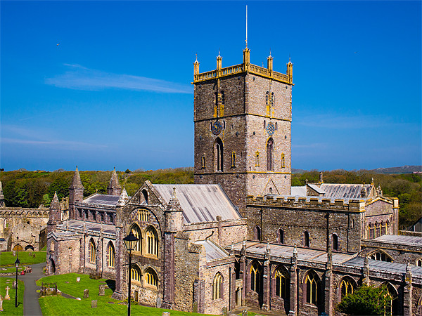 St Davids Cathedral, Pembrokeshire, Wales, UK Picture Board by Mark Llewellyn