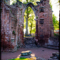 Buy canvas prints of Abbey Ruins, Chester, England, UK by Mark Llewellyn