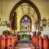 Buy canvas prints of St Martin of Tours, East Woodhay, Hampshire, Engla by Mark Llewellyn