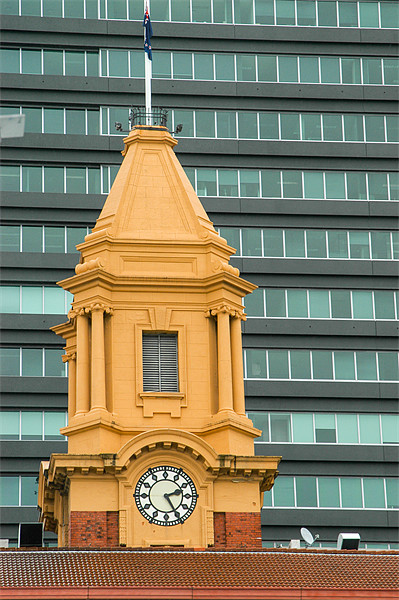 Ferry Building Clock, Auckland, New Zealand Picture Board by Mark Llewellyn