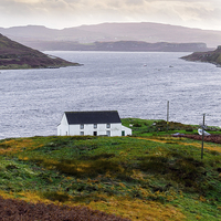 Buy canvas prints of Isle of Skye Cottage, Scotland, UK by Mark Llewellyn