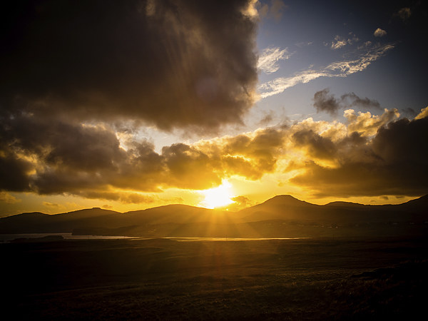 Isle of Skye Sunset, Scotland, UK Picture Board by Mark Llewellyn