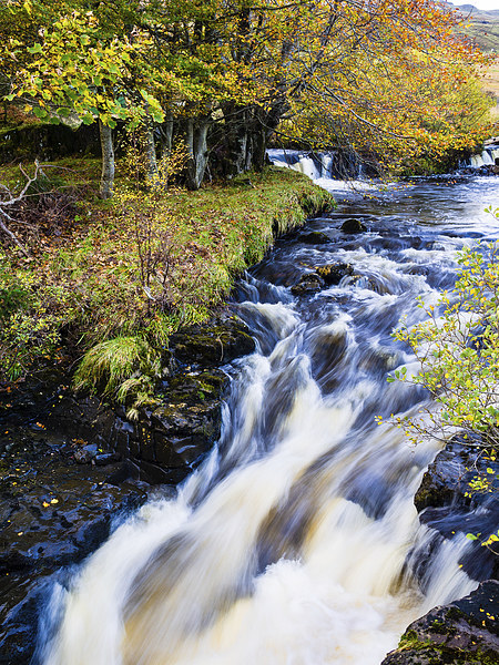 Glenbrittle Waterfall, Skye, Scotland, UK Picture Board by Mark Llewellyn