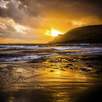Buy canvas prints of Skye Sunset, Scotland, UK by Mark Llewellyn