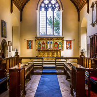 Buy canvas prints of St Mary's Church, Kintbury, Berkshire, England, UK by Mark Llewellyn