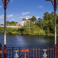 Buy canvas prints of Bandstand View, Chester, England, UK by Mark Llewellyn