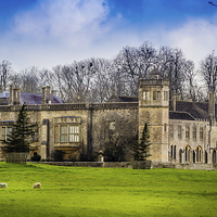 Buy canvas prints of Lacock Abbey, Wiltshire, England, UK by Mark Llewellyn
