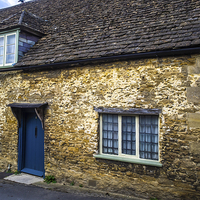 Buy canvas prints of Lacock Cottage, Wiltshire, England, UK by Mark Llewellyn