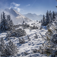Buy canvas prints of Alpine View, Planai, Austria by Mark Llewellyn