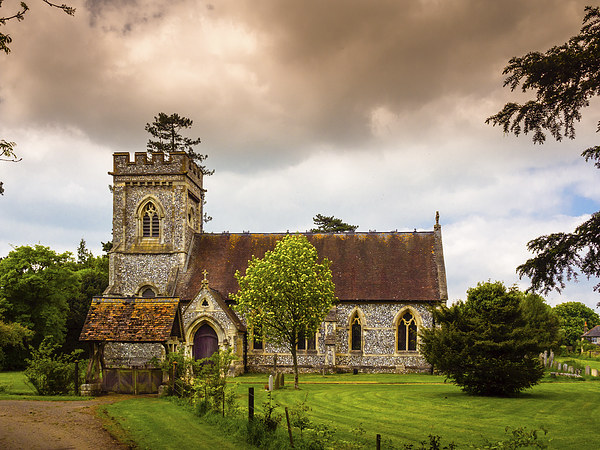 St Barnabas, Faccombe, Berkshire, England, U Picture Board by Mark Llewellyn