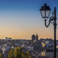 Buy canvas prints of Granville Sunrise, France by Mark Llewellyn