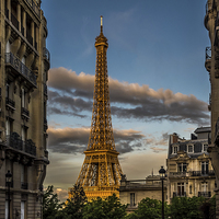 Buy canvas prints of Eiffel Tower, Paris, France by Mark Llewellyn