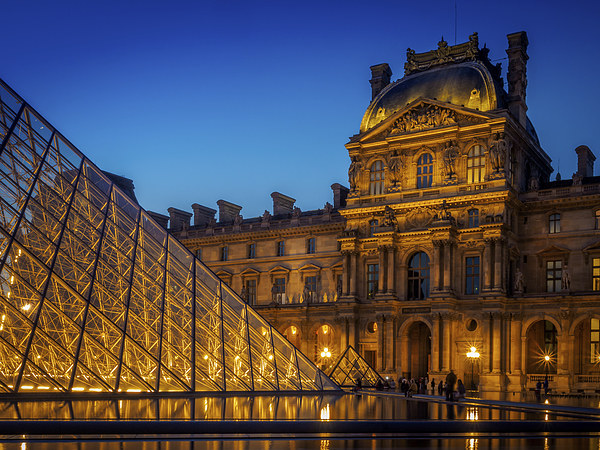 The Louvre, Paris, France Picture Board by Mark Llewellyn