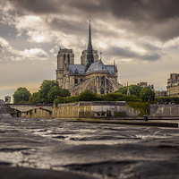 Buy canvas prints of Notre Dame Cathedral, Paris, France by Mark Llewellyn