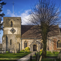 Buy canvas prints of St Mary, Kintbury, Berkshire, England, UK by Mark Llewellyn