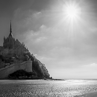 Buy canvas prints of Mont St Michel, France by Mark Llewellyn