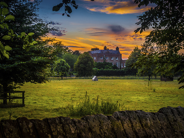 Barton Court Sunset, Kintbury, Berkshire, England, Picture Board by Mark Llewellyn