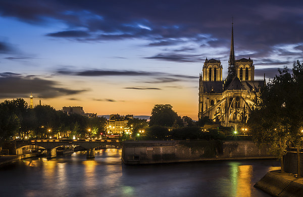 Notre Dame Cathedral, Paris, France Picture Board by Mark Llewellyn