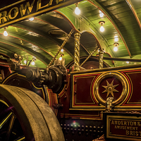 Buy canvas prints of Steam Traction Engine, Hungerford, Berkshire, Engl by Mark Llewellyn