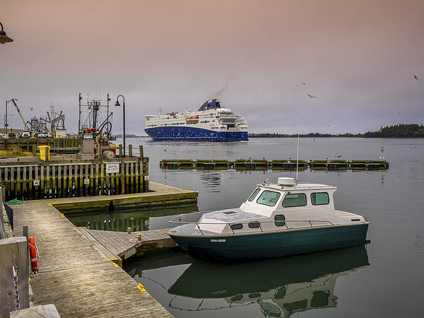 Maine Ferry, Yarmouth, Nova Scotia, Canada Picture Board by Mark Llewellyn