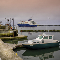 Buy canvas prints of Maine Ferry, Yarmouth, Nova Scotia, Canada by Mark Llewellyn