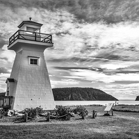 Buy canvas prints of  Five Islands Lighthouse, Parrsboro, Nova Scotia,  by Mark Llewellyn