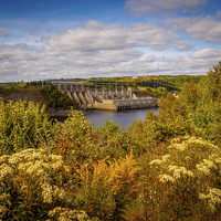 Buy canvas prints of Mactaquac Dam, Fredericton, New Brunswick, Canada by Mark Llewellyn