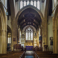 Buy canvas prints of St Cyriac Church, Lacock, England, UK by Mark Llewellyn