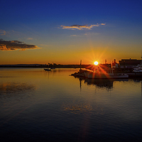 Buy canvas prints of End of the Day, Pictou, Nova Scotia, Canada by Mark Llewellyn