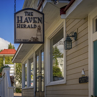 Buy canvas prints of Haven Herald Offices, Chester, Nova Scotia, Canada by Mark Llewellyn