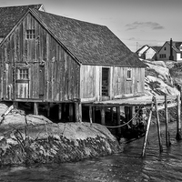 Buy canvas prints of Peggys Cove, Nova Scotia, Canada by Mark Llewellyn
