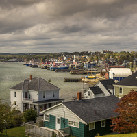 Buy canvas prints of Lunenburg Harbour, Nova Scotia, Canada by Mark Llewellyn